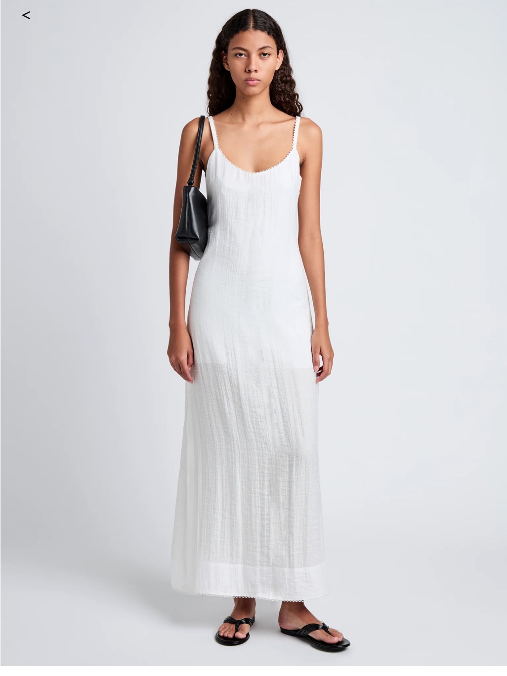 Proenza Schouler White Scoop Neck Maxi Dress
